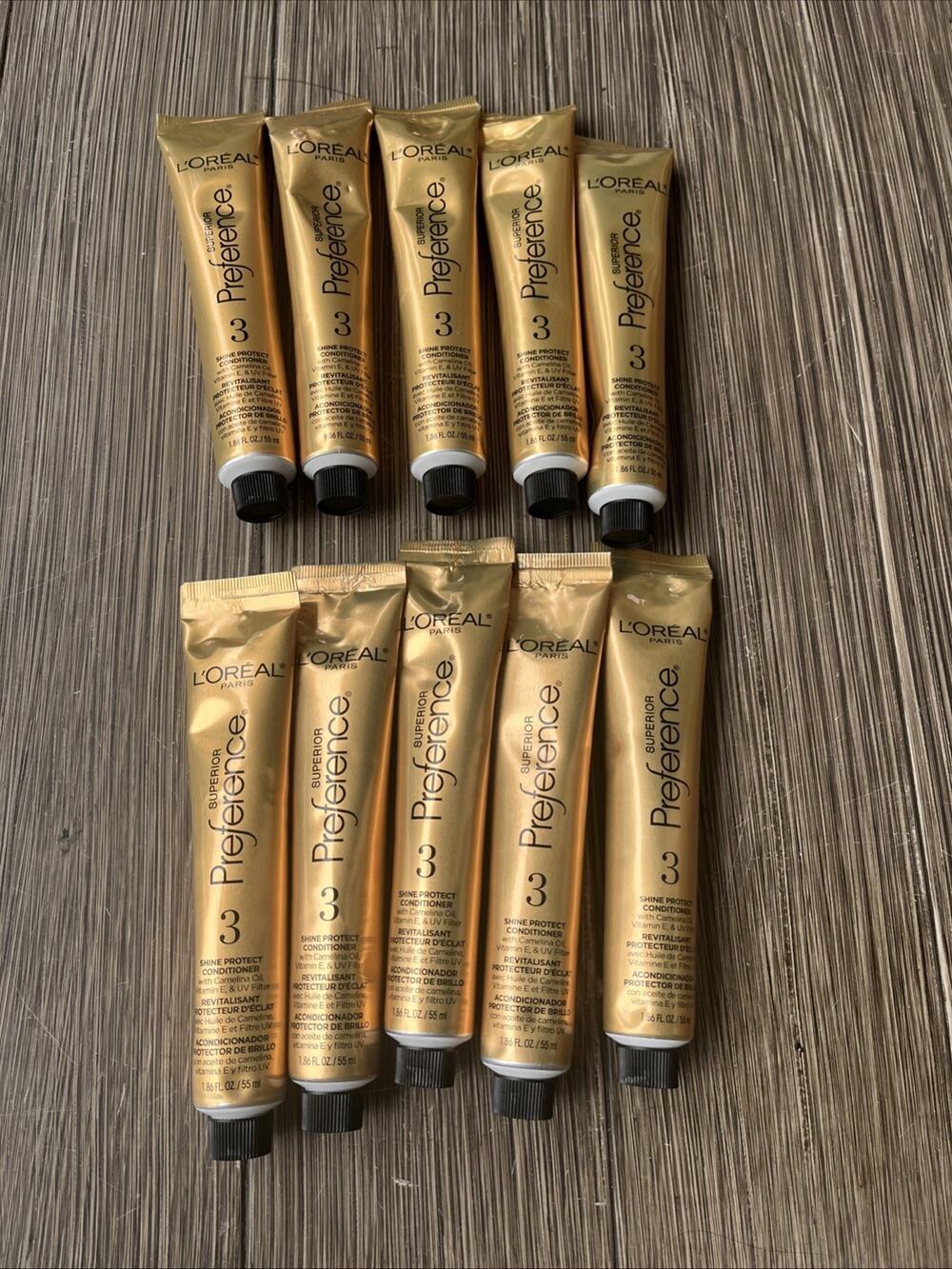 Loreal Superior Preference 3 Shine Protect Conditioner 1.86 Fl Oz New LOT OF 10
